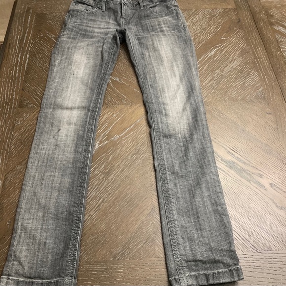 Free People dark gray straight leg denim jeans - Picture 3 of 14